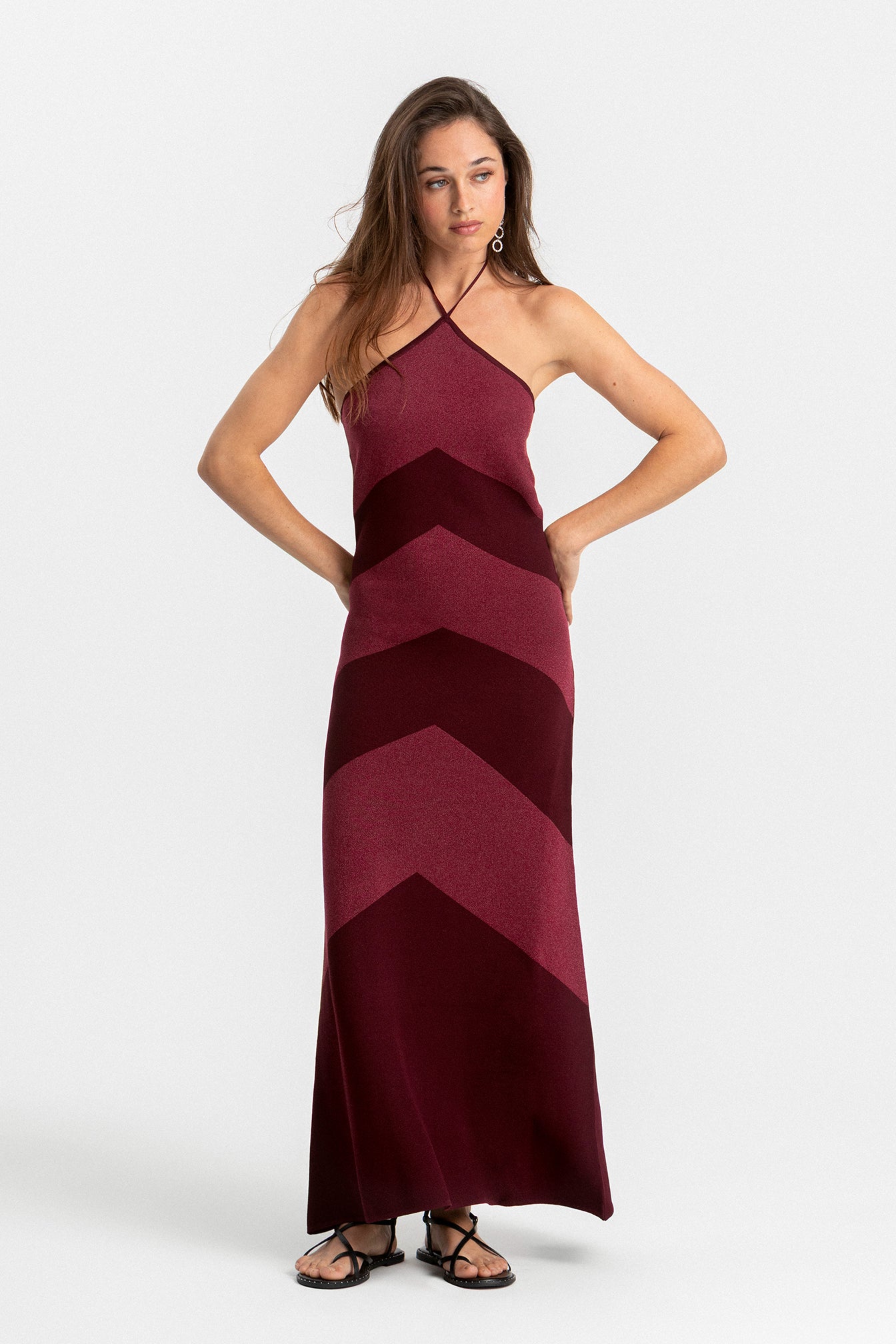 Valmare | Vestido Midi color Burdeos
