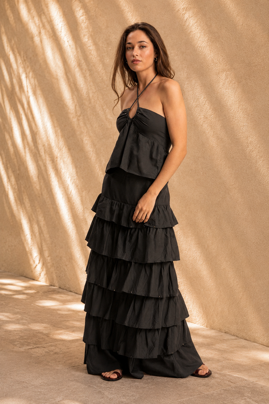 Valmare | Top Negro Elegante