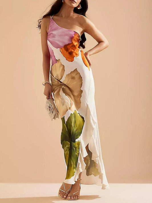 Valmare | Vestido Floral en Tonos Naturales
