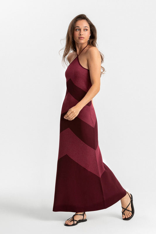 Valmare | Vestido Midi color Burdeos