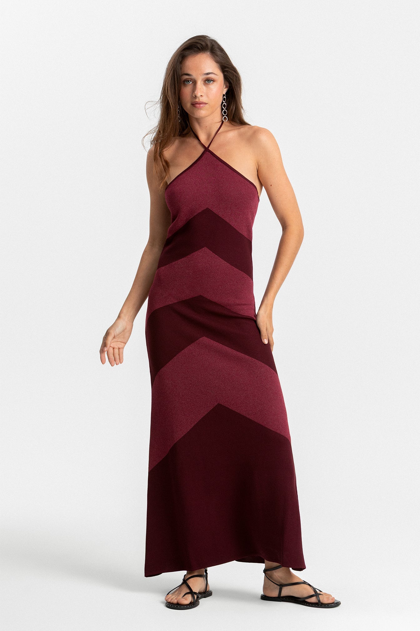 Valmare | Vestido Midi color Burdeos