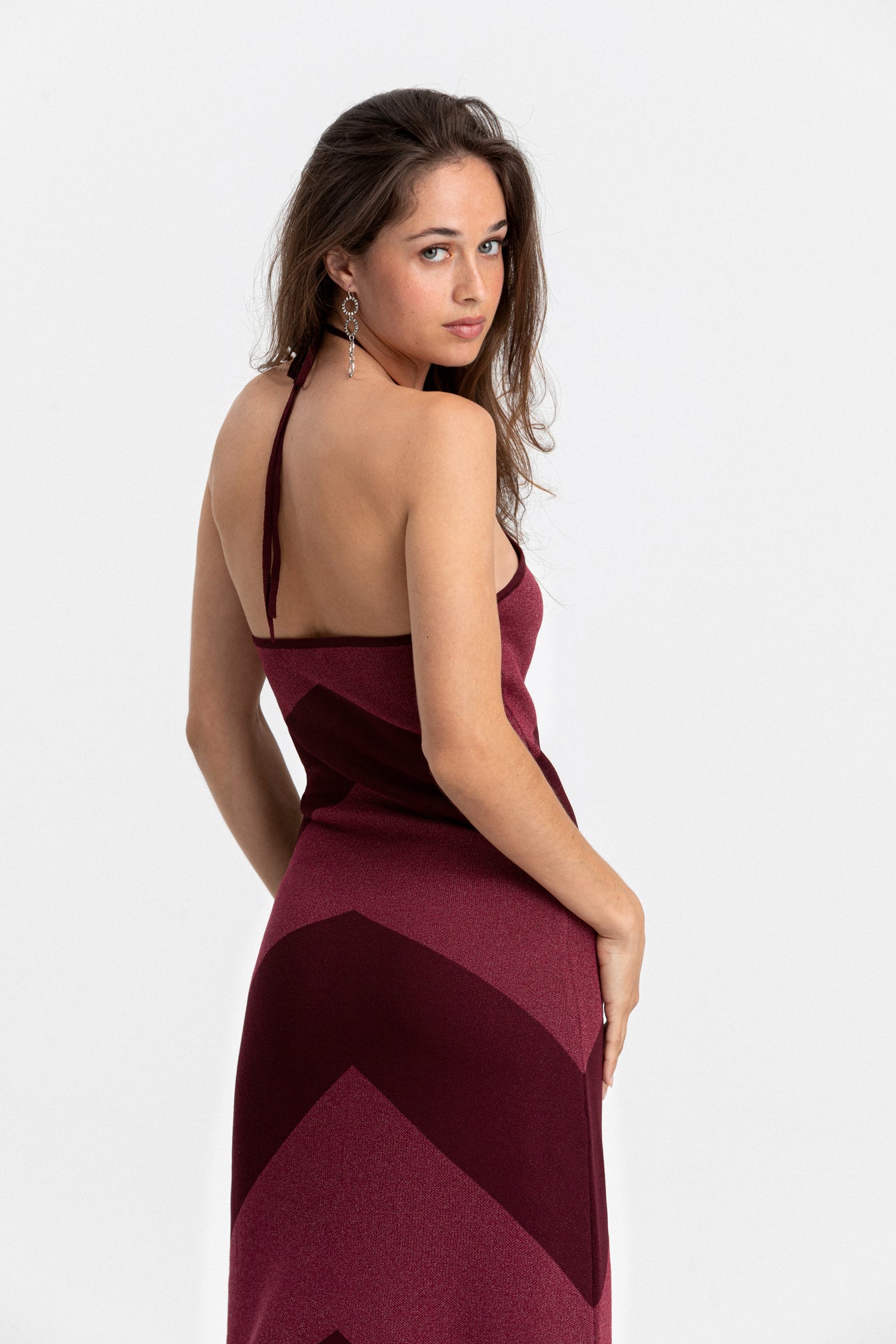 Valmare | Vestido Midi color Burdeos