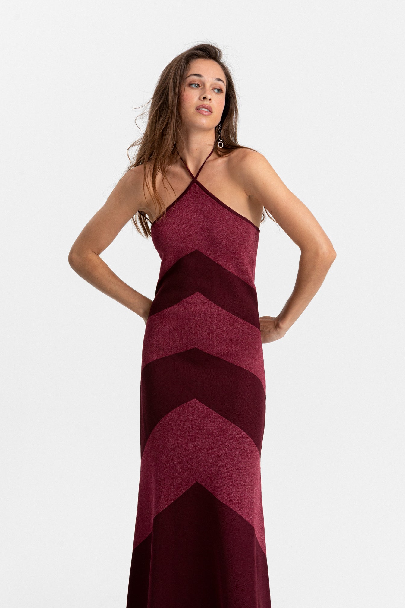 Valmare | Vestido Midi color Burdeos