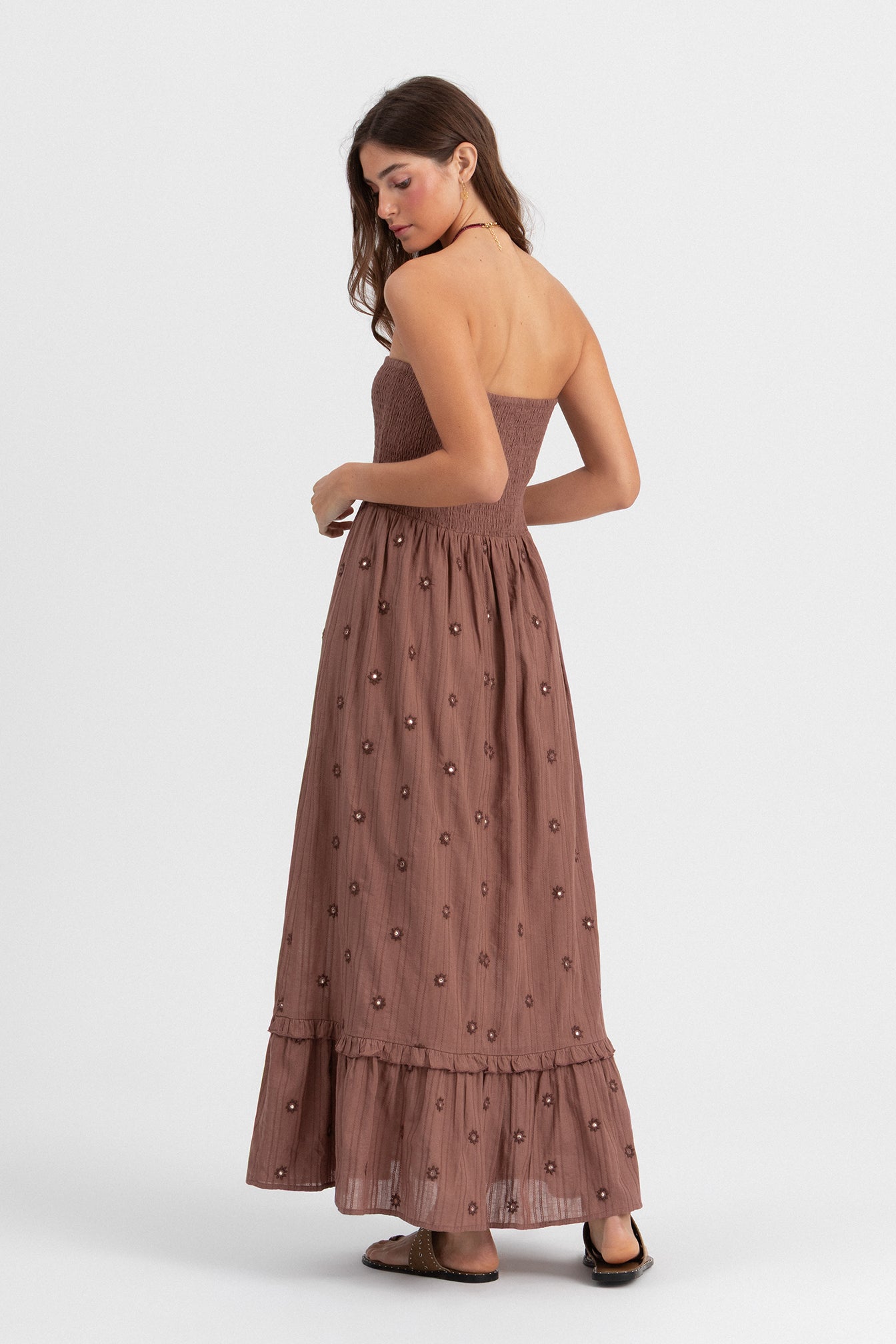 Valmare | Vestido Largo Marrón