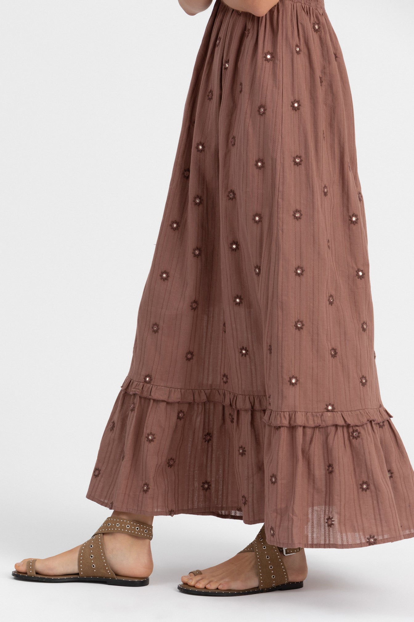 Valmare | Vestido Largo Marrón