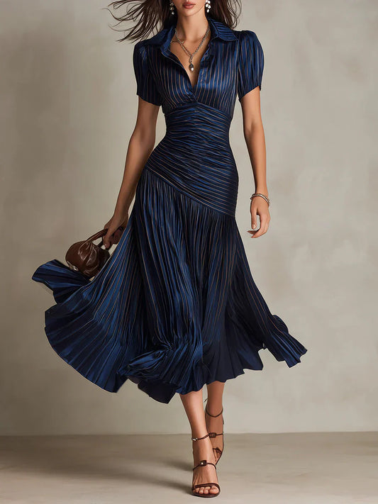 Valmare | Vestido Azul Marino Elegante