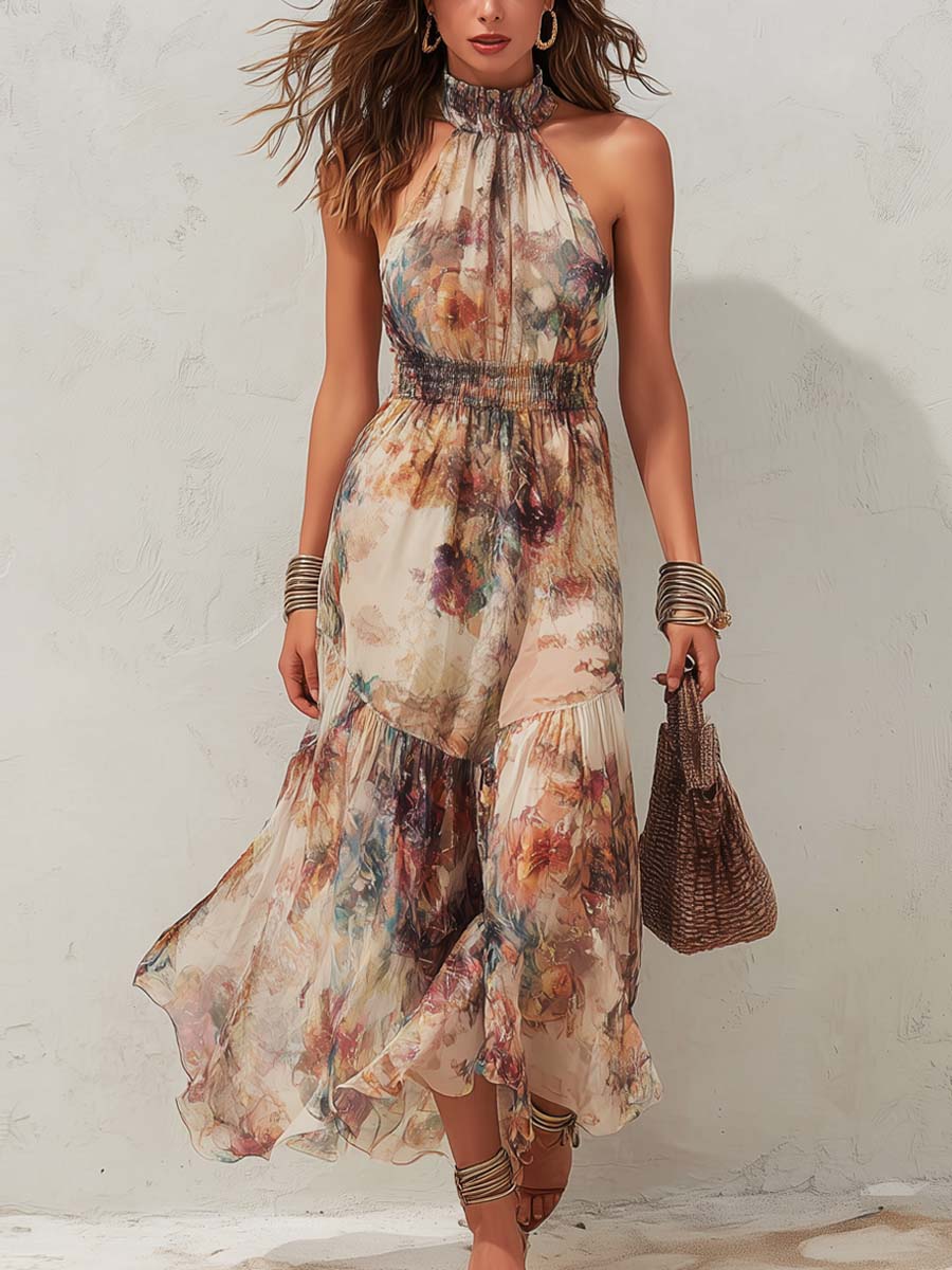 Chloe | Abito Midi Floreale Vintage